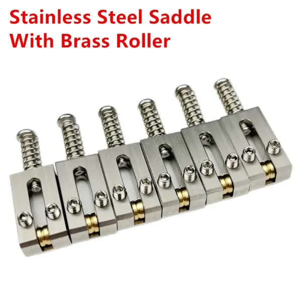 Stainless Steel Tremolo Bridge Saddles for Guitars - Image 5
