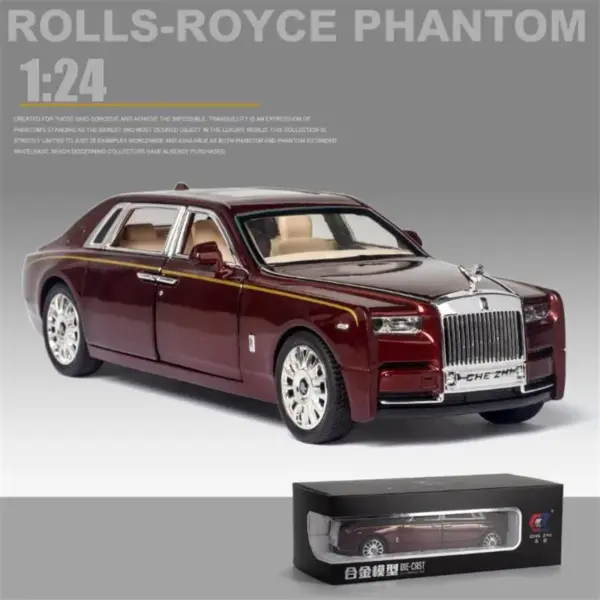 1:24 Diecast Rolls-Royce Phantom Model Car - Image 12