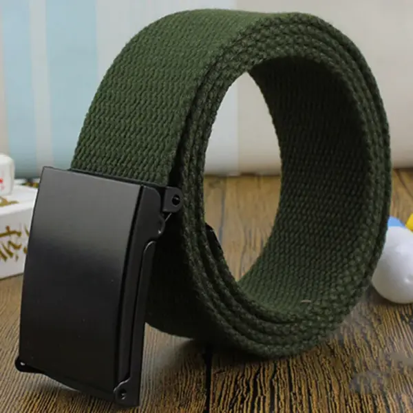 Unisex Nylon Canvas Casual Belt 120cm - Image 8