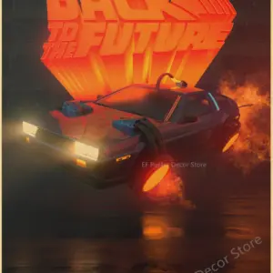 Vintage Back To The Future Movie Poster Print 66 S61ba8fce238640c18ba7660b2f8c37a4J 1