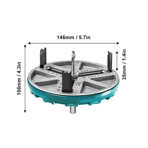 Adjustable Round Hole Saw Tool for Woodworking - Image 6
