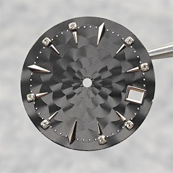 29mm Women's Watch Dial with Diamond Design - Image 2