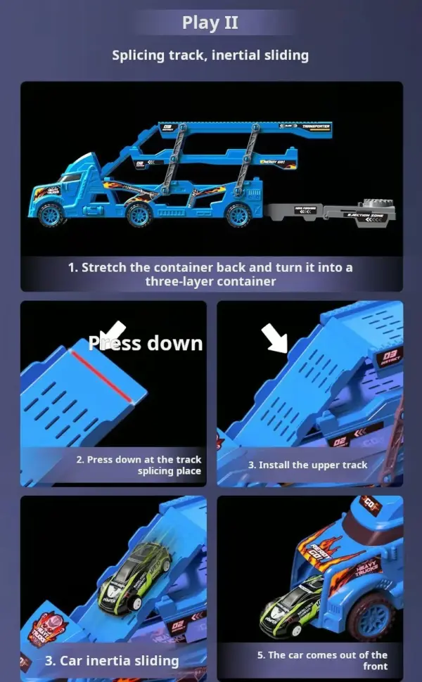 Large Deformation Transporter Truck Toy Set - Image 6