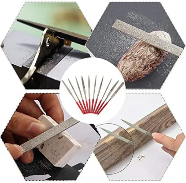 10Pcs Mini Diamond Needle File Set - Image 6