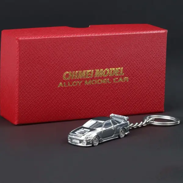 1:64 GTR-R34 RS7 Metal Keychain Model Car - Image 9