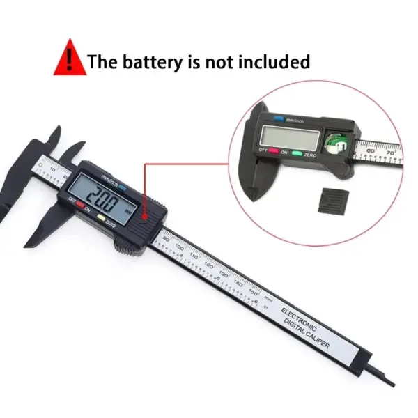 150mm Digital Plastic Vernier Caliper Tool - Image 5