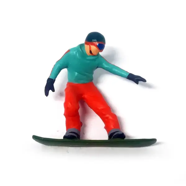 1:64 Scale Resin Winter Sports Miniature Set - Image 5