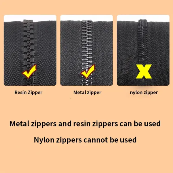 Universal Zipper Repair Kit with Metal Slider - Image 3