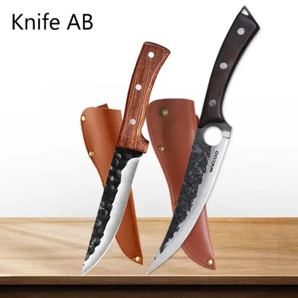 Handmade Stainless Steel Chef Knife Set - Image 8