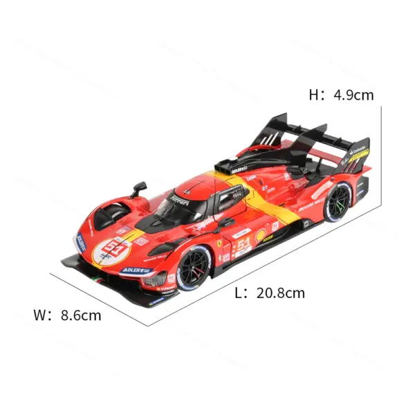 Bburago 1:24 Scale Ferrari 499P Diecast Model - Image 2