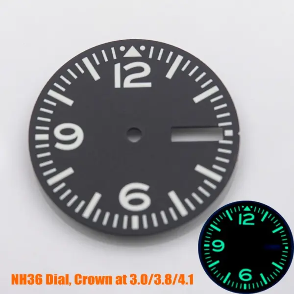 28.5mm Green Luminous Watch Dial for NH35 NH36 - Image 22