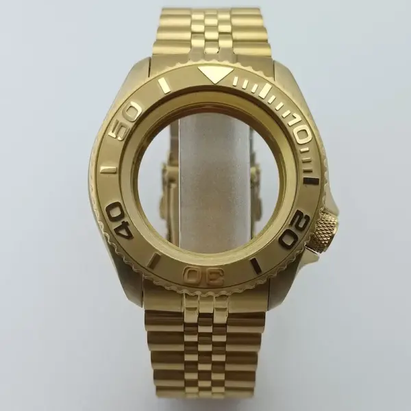 42mm Gold Rose Gold Stainless Steel Watch Case - Image 3