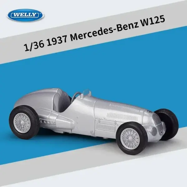 1937 Mercedes-Benz W125 Diecast Car Model