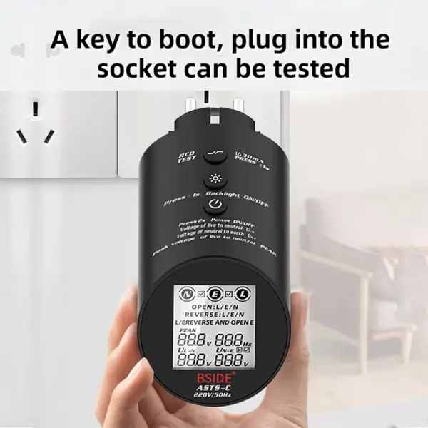 Socket Tester Voltage Circuit Analyzer RCD Meter - Image 3