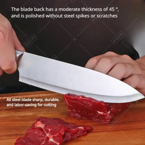 Stainless Steel Chef Knife - Multi-Purpose Kitchen - Image 3