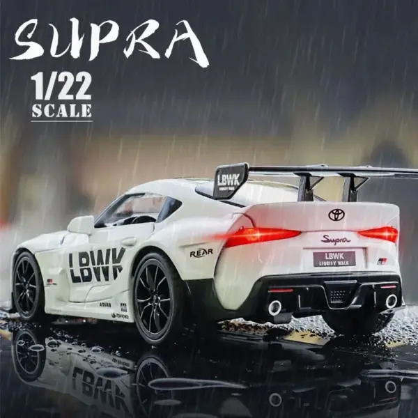 1:22 Toyota SUPRA Alloy Diecast Car Model - Image 2