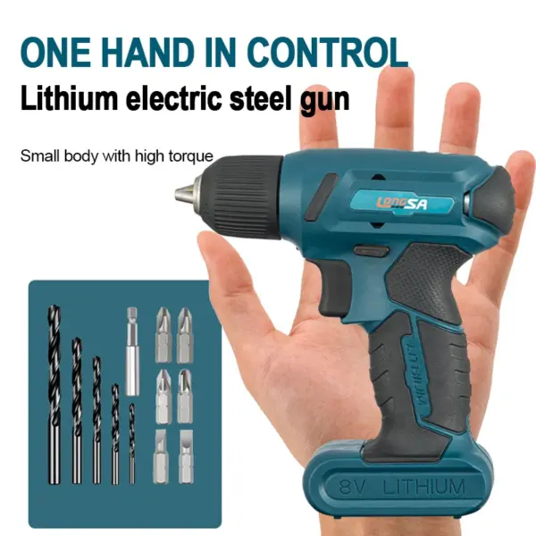 8V Cordless Electric Screwdriver Mini Set - Image 2