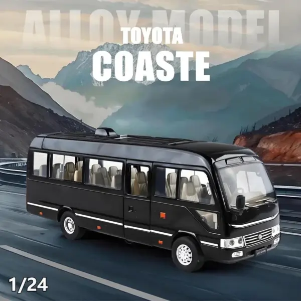 1:24 Toyota Coaster Diecast Minibus Model Car