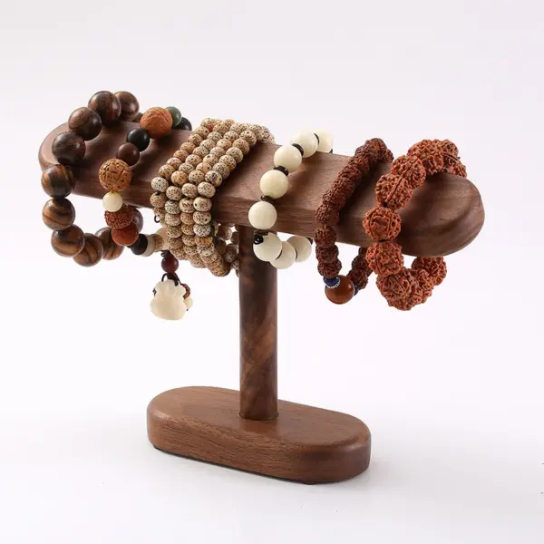 Walnut Jewelry Display Organizer Stand - Image 3
