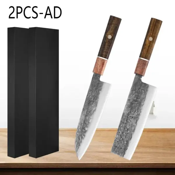 Professional Chef Knife Set with Wood Handle - Image 10