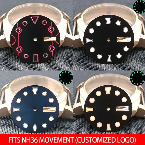 28.5mm Luminous Watch Dial for NH35/NH36 - Image 2