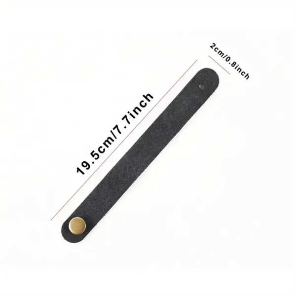 Vintage Leather Guitar Strap Button Adapter - Image 2