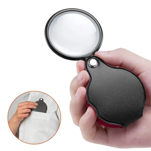 10X Handheld Folding Magnifier 50/60/70mm