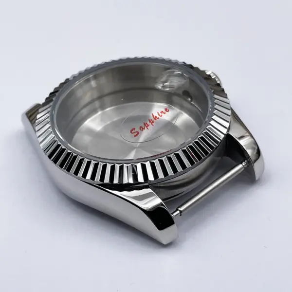 40mm Stainless Steel Fluted Watch Case NH35 NH36 - Image 4