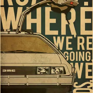 Vintage Back To The Future Movie Poster Print 89 S65dc7183c9214ec6baccd4a19f04bf45Y 1