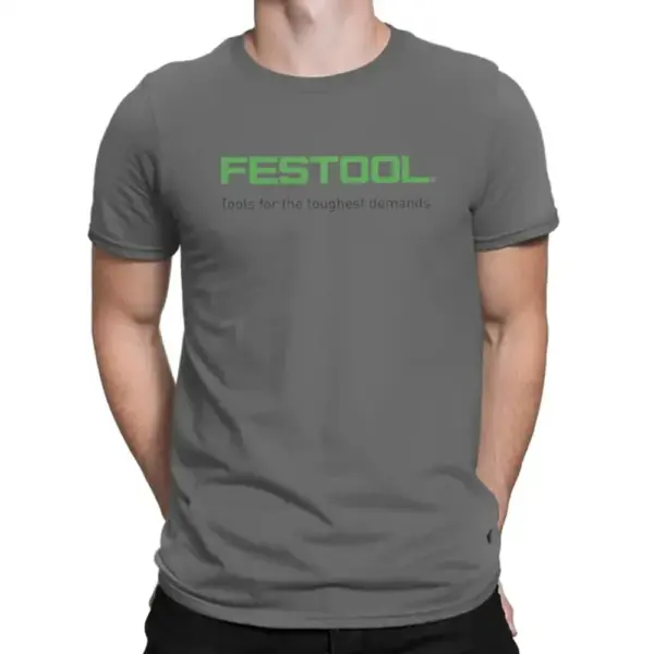 Festool Men's Cotton Round Collar T-Shirt - Image 3