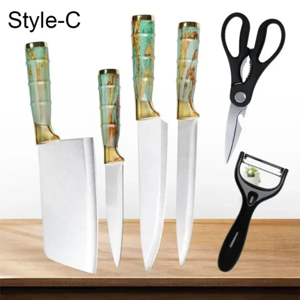 Professional Chef's Multi Knife Set with Box - Image 7