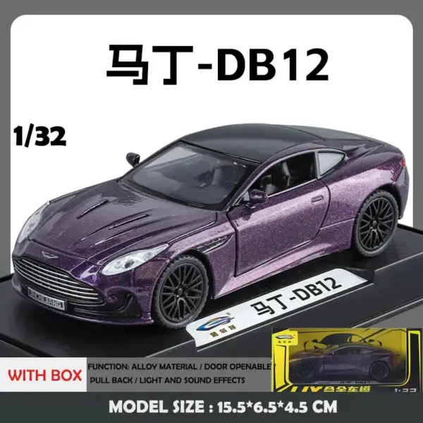 1:32 Aston Martin DB12 Diecast Model Car - Image 11