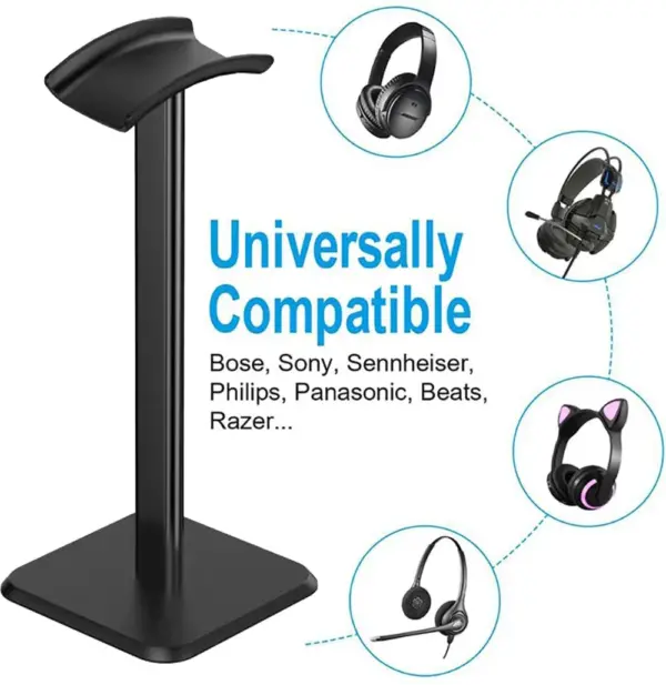 Universal Aluminum Headphone Stand for All Headsets - Image 5