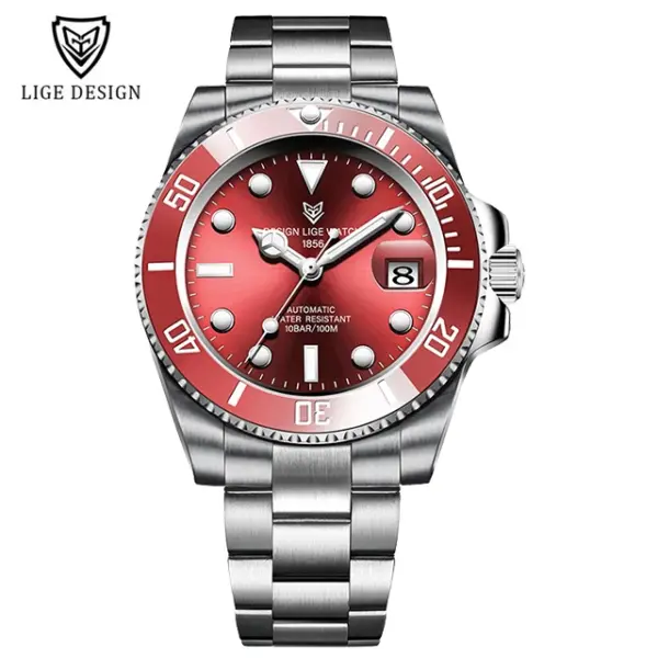 LIGE Men's Automatic Mechanical Wristwatch - Image 12