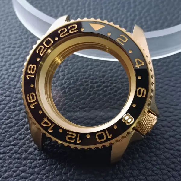42mm Gold Rose Gold Stainless Steel Watch Case - Image 46