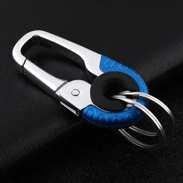 Zinc Alloy Car Keychain Ring with Hook - Image 5