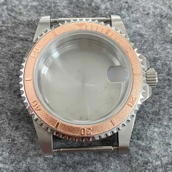 39.5mm Stainless Steel Retro Watch Case - Image 23