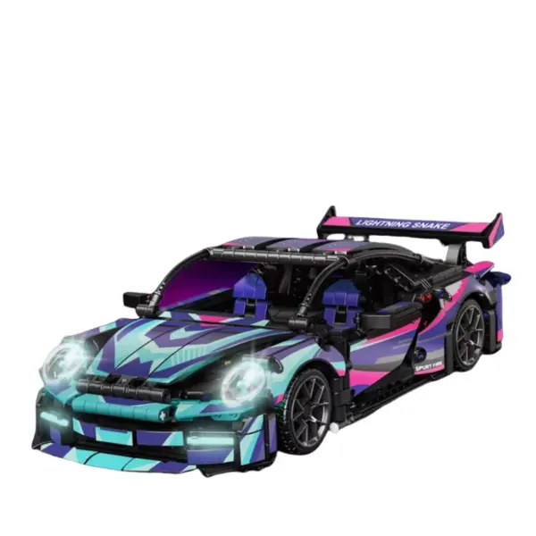 Cyberpunk Porsche 911 Model Toy Building Set - Image 6