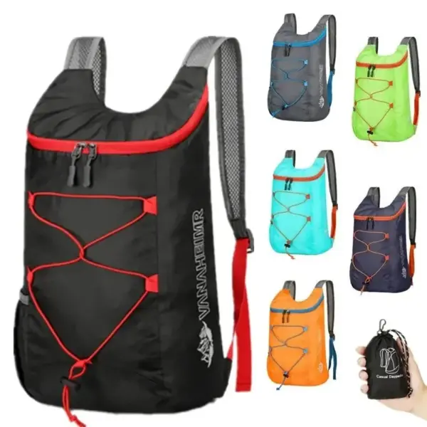 Lightweight 20L Waterproof Folding Backpack - Image 6