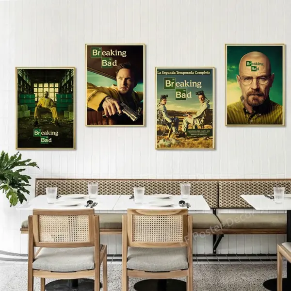 Breaking Bad Retro Canvas Wall Art Poster - Image 4