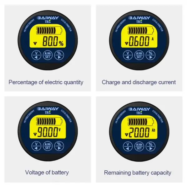 TR16H Waterproof Battery Capacity Tester 8-120V - Image 4