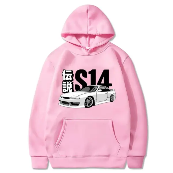 JDM Vintage Hoodie for Men, Casual Pullover - Image 5