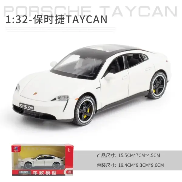 1:32 Diecast Porsche Taycan Model Car - Image 10