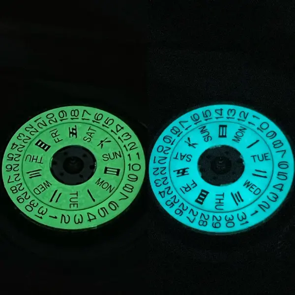 NH36A Green Blue Luminous Watch Movement - Image 2