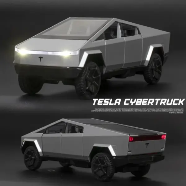1:32 Tesla Cybertruck Diecast Toy Model - Image 2