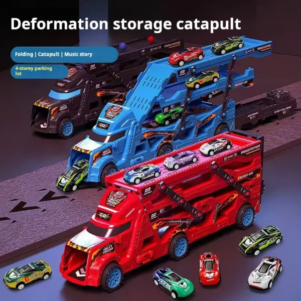 Large Deformation Transporter Truck Toy Set - Image 5