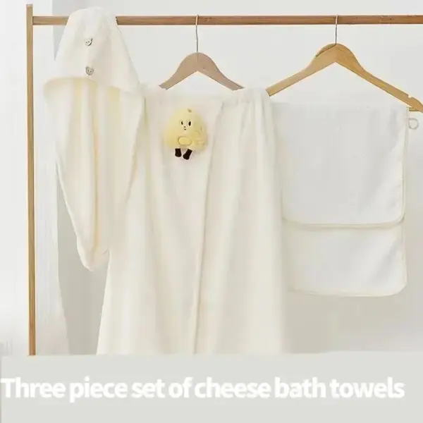 Cute Cartoon Coral Fleece Bath Towel Wrap - Image 6