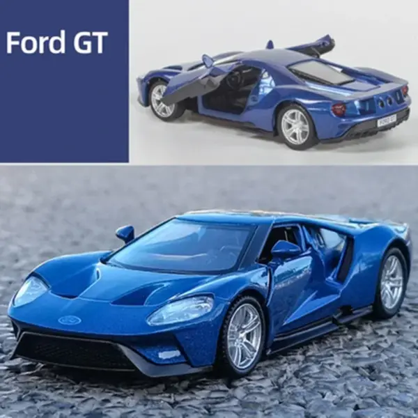 1:36 Ford GT Sports Car Diecast Model - Image 9