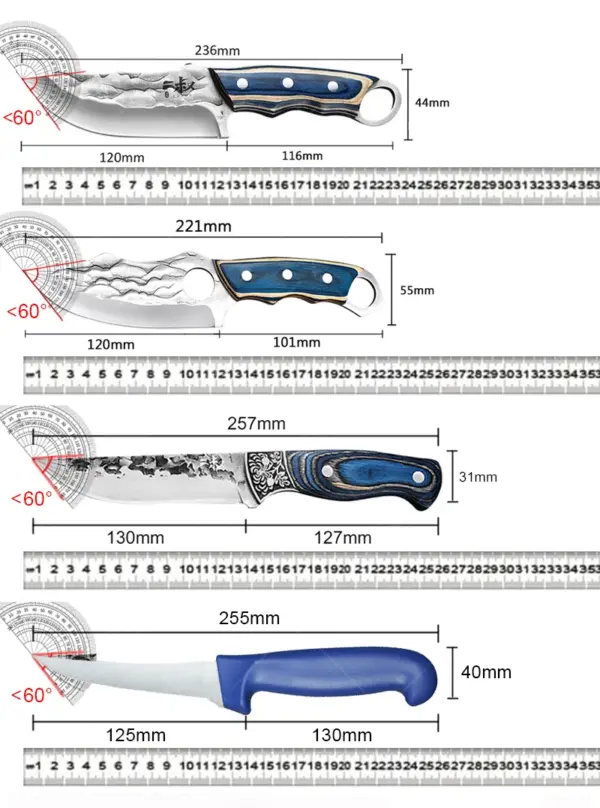 High Carbon Stainless Steel Meat Cleaver - Image 6