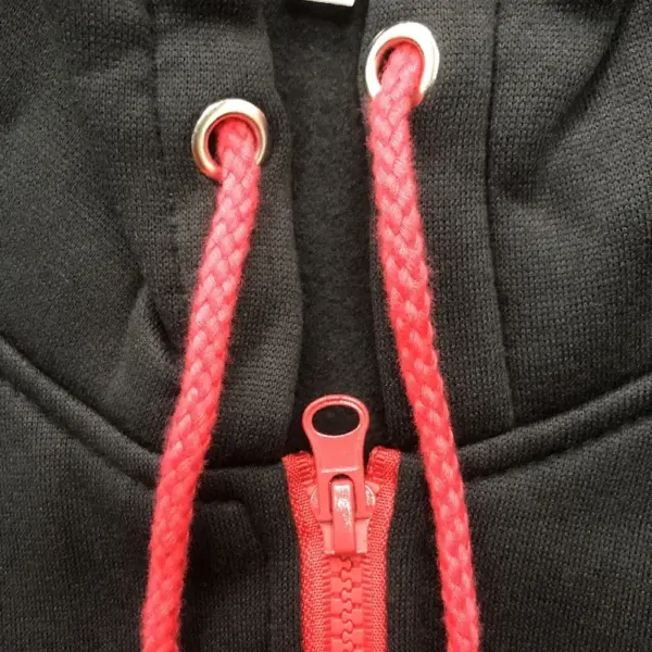 Men's Fleece Lined Winter Hoodie with Zipper - Image 5